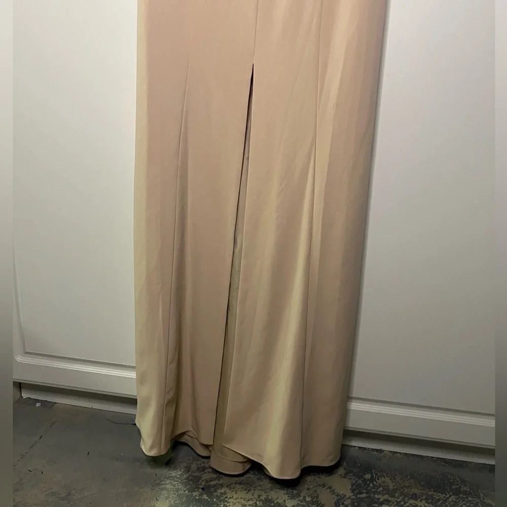 Amsale Viola Crepe Bridesmaid NWT Dress - Picture 3 of 9